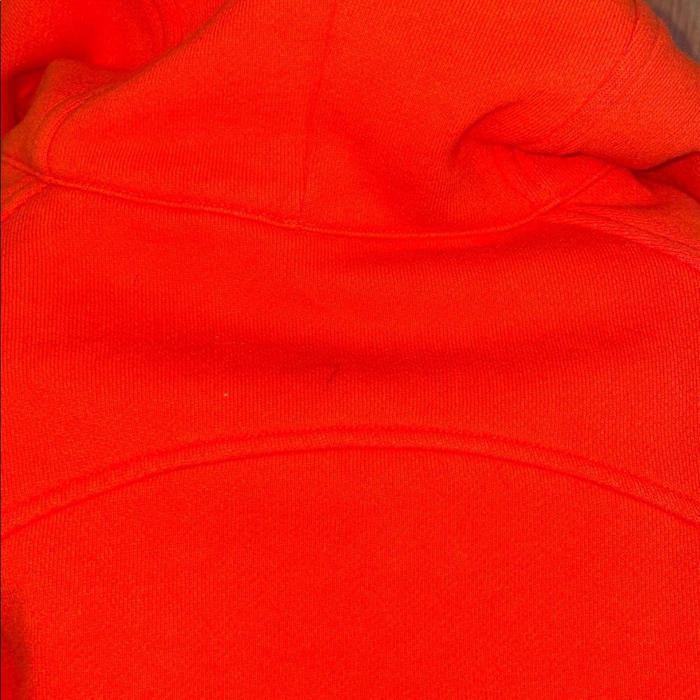 lululemon athletica Jacket Lululemon Scuba Full-Zip Cropped Hoodie Solar Orange - Picture 10 of 14